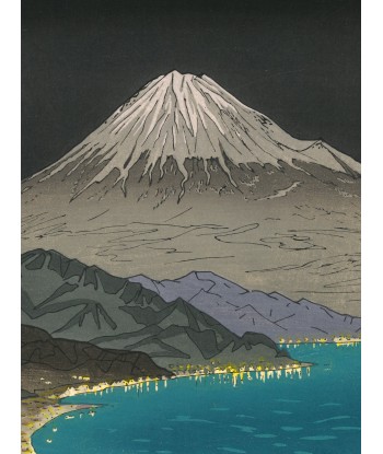 Estampe Japonaise de Okada Koichi | Mont Fuji vu de Nihondaira la nuit meilleur choix