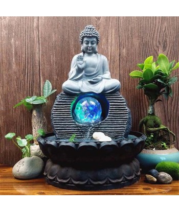 Fontaine Bouddha pour un Intérieur Zen Feng Shui Dans la société mordern