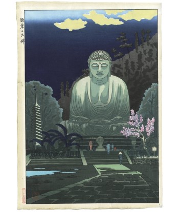 Estampe japonaise de Okuyama Gihachiro  | Grand Bouddha de Kamakura commande en ligne