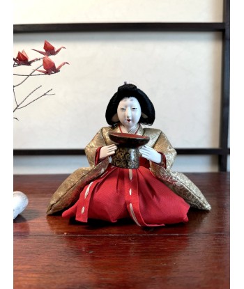 Poupée Japonaise Traditionnelle Hina Matsuri | Dame de la cour assise Amélioration de cerveau avec