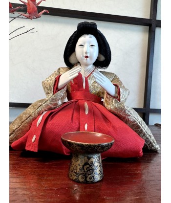 Poupée Japonaise Traditionnelle Hina Matsuri | Dame de la cour assise Amélioration de cerveau avec