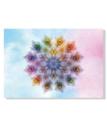 Tapis Mandala avec plumes de couleurs 50% de réduction en Octobre 2024