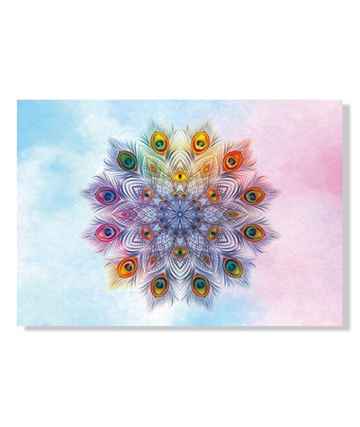 Tapis Mandala avec plumes de couleurs 50% de réduction en Octobre 2024