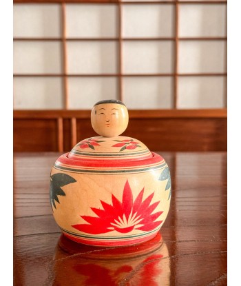 Kokeshi Traditionnelle Ejiko de style Naruko | Boite aux motifs floraux vente chaude votre 