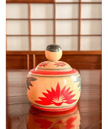 Kokeshi Traditionnelle Ejiko de style Naruko | Boite aux motifs floraux vente chaude votre 