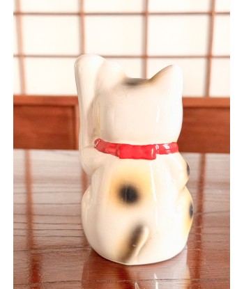 Chat Blanc Maneki Neko en céramique avec de longues moustaches JUSQU'A -70%! 