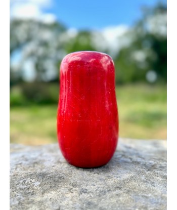 Kokeshi Daruma Rouge Calligraphié une grave pollution 