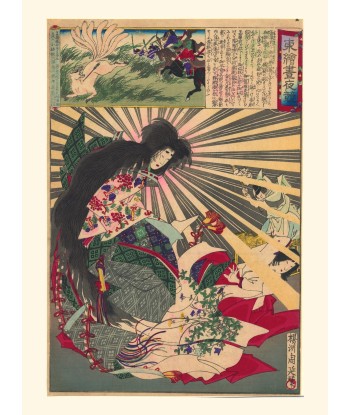 Lady Tamamo et le Renard Blanc de Chikanobu | Reproduction Fine Art Voir les baskets