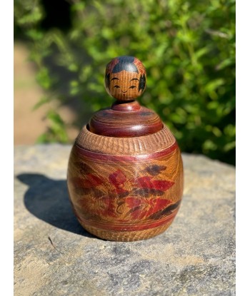 Kokeshi Traditionnelle Ejiko de style Naruko | Boite en bois Enju arbre à pagode Jusqu'à 80% De Réduction