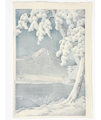 Estampe Japonaise de Hasui Kawase | Le Mont Fuji sous la neige Fin de série