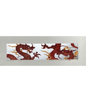 Estampe Japonaise Encadrée de Namiki Hajime | Dragons Rouges Flamboyants ouvre sa boutique