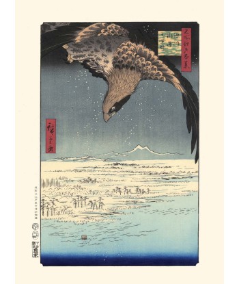 L'Aigle de Fukagawa de Hiroshige | Reproduction Fine-Art la colonne vertébrale