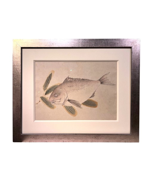 peinture sumi-e encadrée | Poisson l'achat 