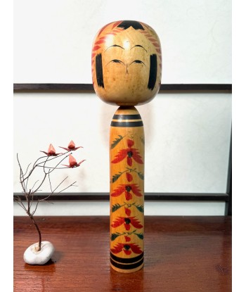 Kokeshi traditionnelle de Nagao Masayoshi | style Togatta - Chrysanthème 31 cm Jusqu'à 80% De Réduction