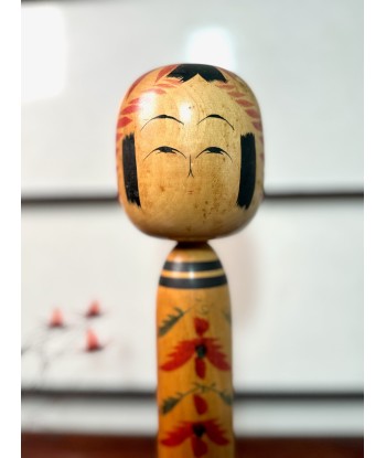 Kokeshi traditionnelle de Nagao Masayoshi | style Togatta - Chrysanthème 31 cm Jusqu'à 80% De Réduction