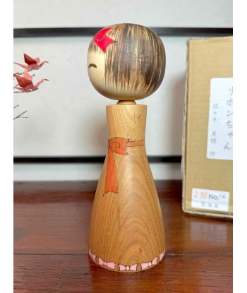 Kokeshi Créative vintage de Miho Sasaki | Ribon chan, petite fille au ruban pour bénéficier 