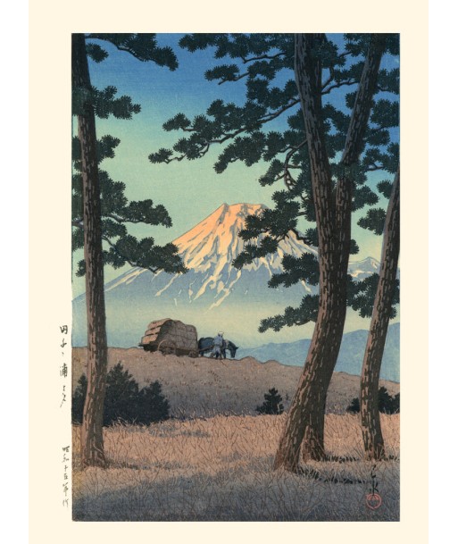 Crépuscule sur le Mont Fuji de Hasui Kawase | Reproduction Fine Art le concept de la Pate a emporter 