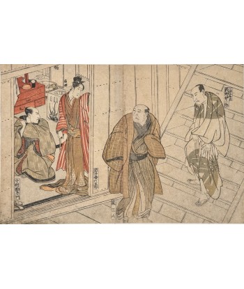 Estampe Japonaise de Toyokuni Utagawa | Série divertissement des acteurs, Préparatifs Comparez plus de prix