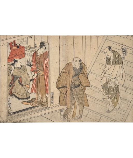 Estampe Japonaise de Toyokuni Utagawa | Série divertissement des acteurs, Préparatifs Comparez plus de prix