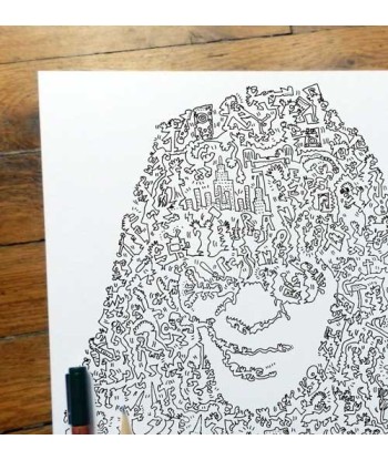 Joey Ramone print, the Ramones Poster le concept de la Pate a emporter 