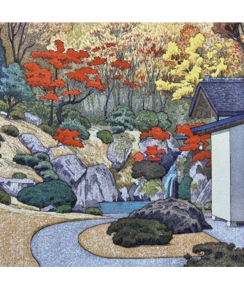 Estampe Japonaise de Yoshida Toshi | Automne au musée d'Hakone pas cheres