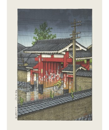 Shiba Daimon La grande porte de Hasui Kawase | Reproduction fine Art le concept de la Pate a emporter 