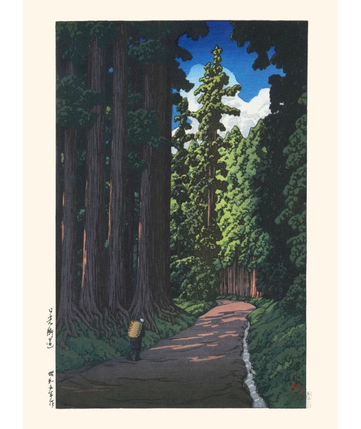 La Route de Nikko de Hasui Kawase | Reproduction Fine Art pour bénéficier 