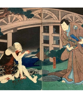 Estampe Japonaise de Hirosada Konishi | Théâtre Kabuki Toutes les collections ici