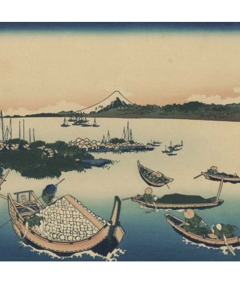 Ile Tsukuda de Hokusai | Reproduction Fine Art Voir les baskets