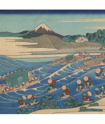 Le Fuji depuis Kanaya de Hokusai | Reproduction Fine Art votre