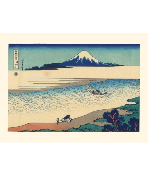 La rivière Tama dans la Province de Musashi de Hokusai | Reproduction Fine Art prix