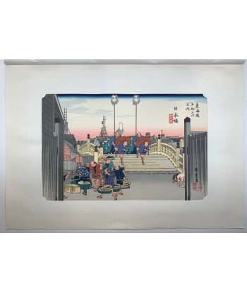 Estampe Japonaise de Hiroshige | Le Grand Tokaido n°1 Nihonbashi Comparez plus de prix