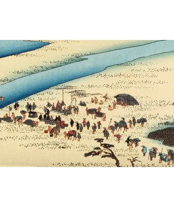 Estampe Japonaise de Hiroshige | Le Grand Tokaido n° 24 Shimada pas cheres