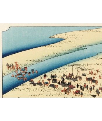 Estampe Japonaise de Hiroshige | Le Grand Tokaido n° 24 Shimada pas cheres