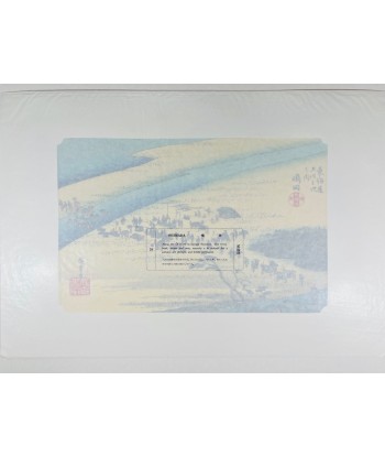 Estampe Japonaise de Hiroshige | Le Grand Tokaido n° 24 Shimada pas cheres