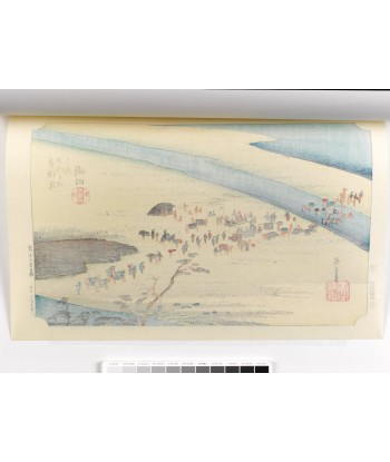 Estampe Japonaise de Hiroshige | Le Grand Tokaido n° 24 Shimada pas cheres