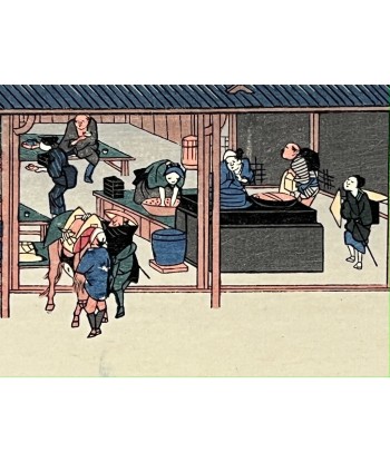 Estampe Japonaise de Hiroshige | Le Grand Tokaido n°53 Kusatsu 50-70% off 