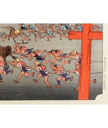 Estampe Japonaise de Hiroshige | Le Grand Tokaido n°42 Miya À commander