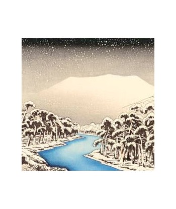 Neige sur le Mont Ikubi, de Goyo Hashiguchi - Reproduction Fine Art de France