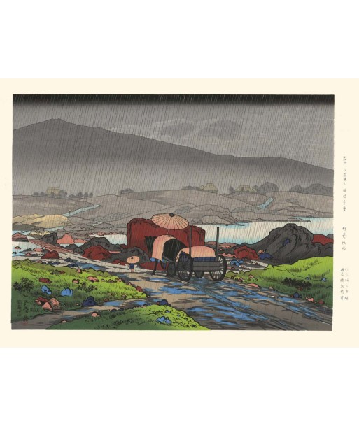 Pluie à Yakabei de Goyo Hashiguchi | Reproduction Fine Art de votre