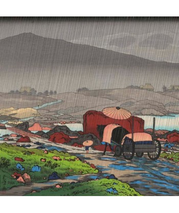 Pluie à Yakabei de Goyo Hashiguchi | Reproduction Fine Art de votre