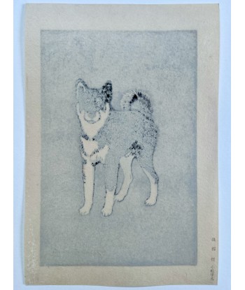 Estampe Japonaise de Yoshida Toshi | Chien Shiba-Inu du meilleur 