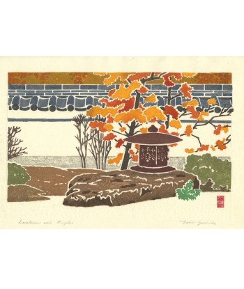 Estampe Japonaise de Yoshida Toshi | Lanterne et érables à l'automne store