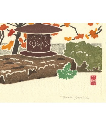 Estampe Japonaise de Yoshida Toshi | Lanterne et érables à l'automne store