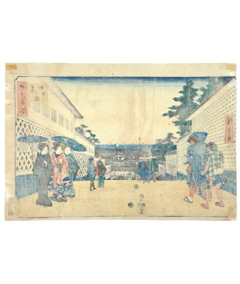 Estampe Japonaise de Hiroshige | Edo Meisho - Point de vue depuis Kasumigaseki Toutes les collections ici