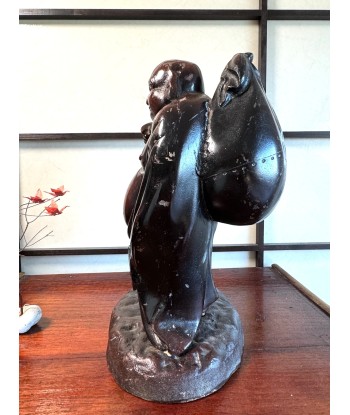 Hotei, Dieu du Bonheur en bronze cuivré | Artisanat Japonais vente chaude votre 