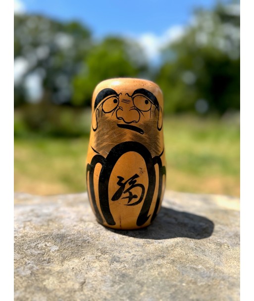 Kokeshi Daruma en bois naturel Toutes les collections ici