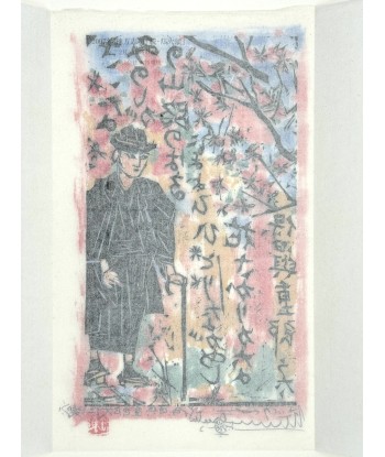 Lithographie de Munakata Shiko | Le sentier de la montagne est présent 