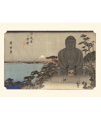 Grand Bouddha de Kamakura de Hiroshige | Reproduction Fine Art chez Cornerstreet bien 