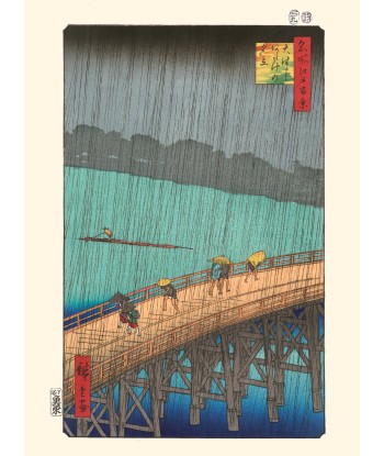 Le pont Ohashi de Hiroshige | Reproduction Fine-Art prix